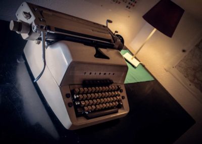 Schreibmaschine einer verschwundenen Schriftstellerin