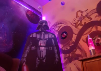 Darth Vader als Raumeinrichtung im spannenden Fluchtraum in Düren